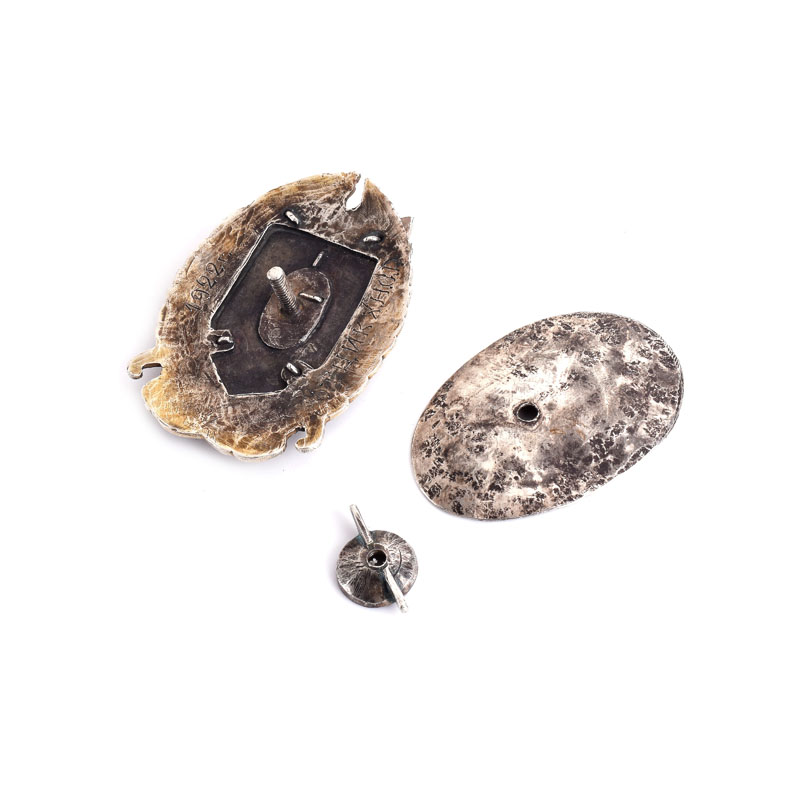 Russian Muslim Circa 1922 84 Silver Badge, "Muslim Workers from all Country United" in Presentation Box. 