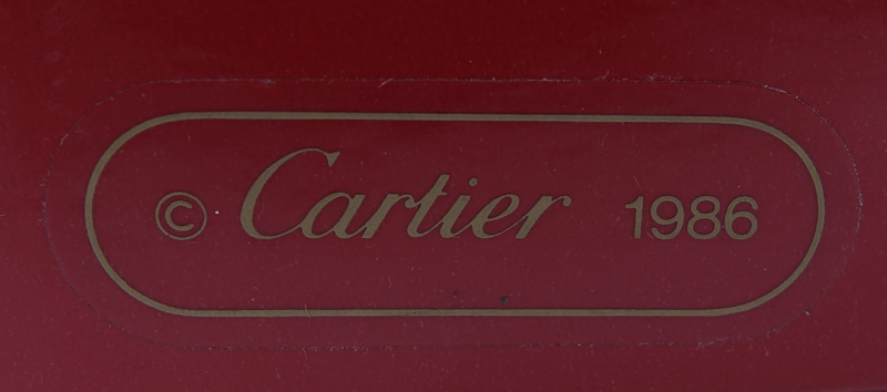 Twelve (12) Cartier "La Maison De Louis Cartier" Flat Cream Soup Bowl And Saucer Sets. 
