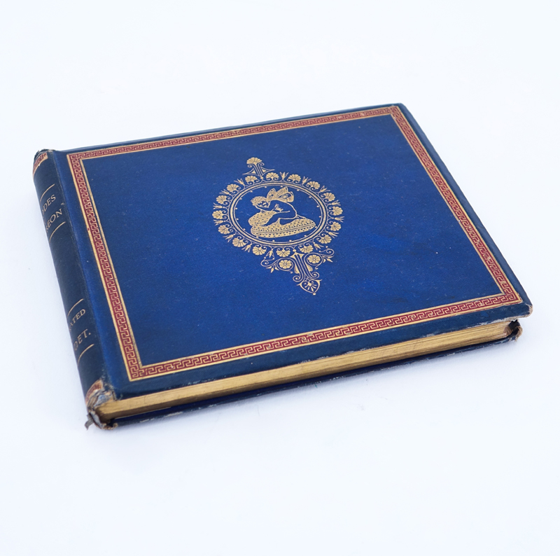 1869 Edition Book "Odes Of Anacreon" Hardcover, gilt edges. Binder's label in back cover: 