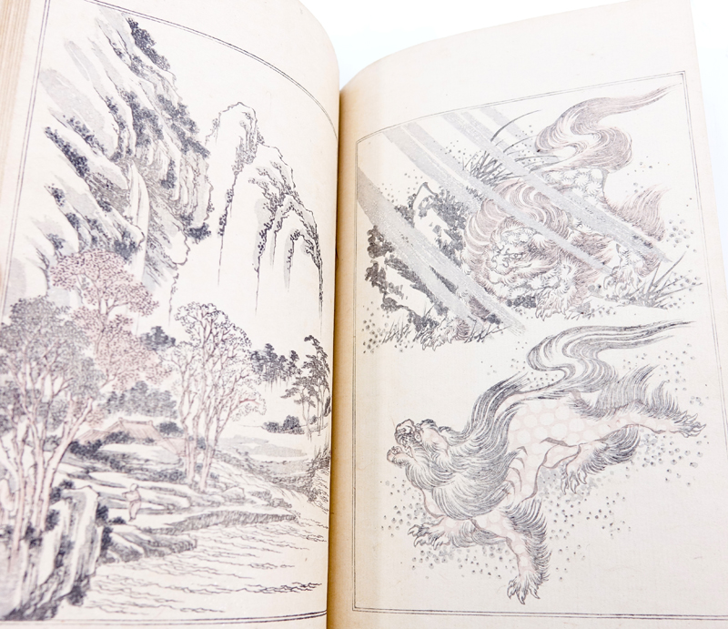 19th Century Japanese  5 Volume Collection Of Printed Books "Pictures By Kansai 1893". Unsigned.