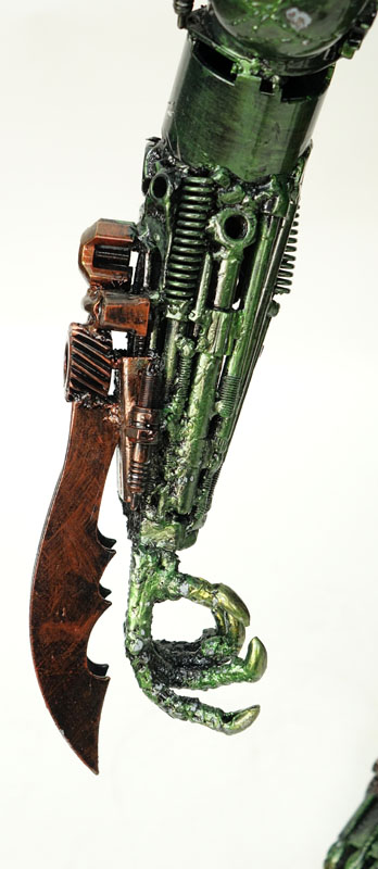 Contemporary Polychrome Metal Art Sculpture "Predator". 