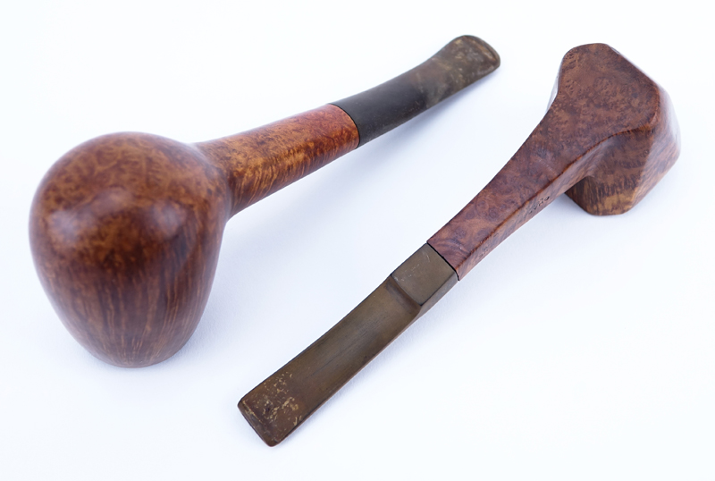 Grouping of Two (2) Charatan's Make High Quality Wood Smoking Pipes.