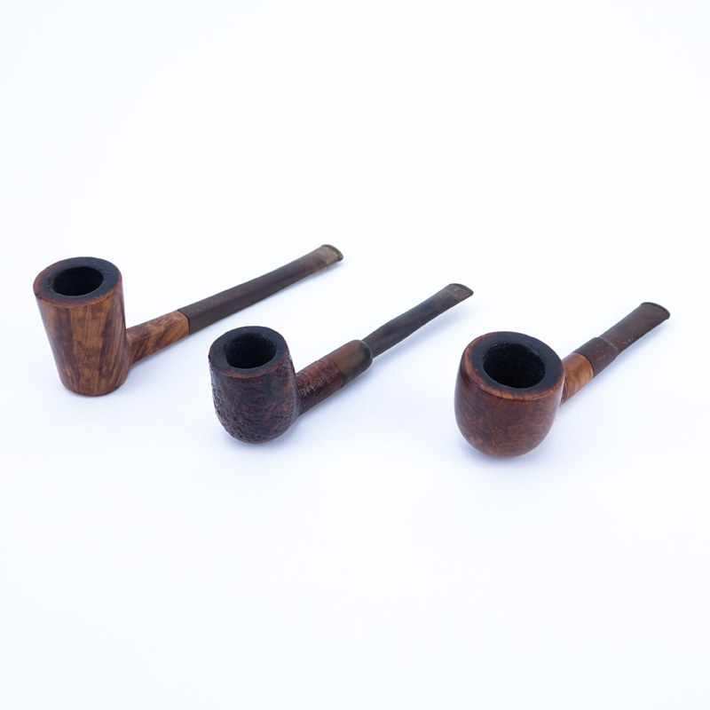 Group of Three (3): Two Barling and one Unmarked High Quality Smoking Pipes.