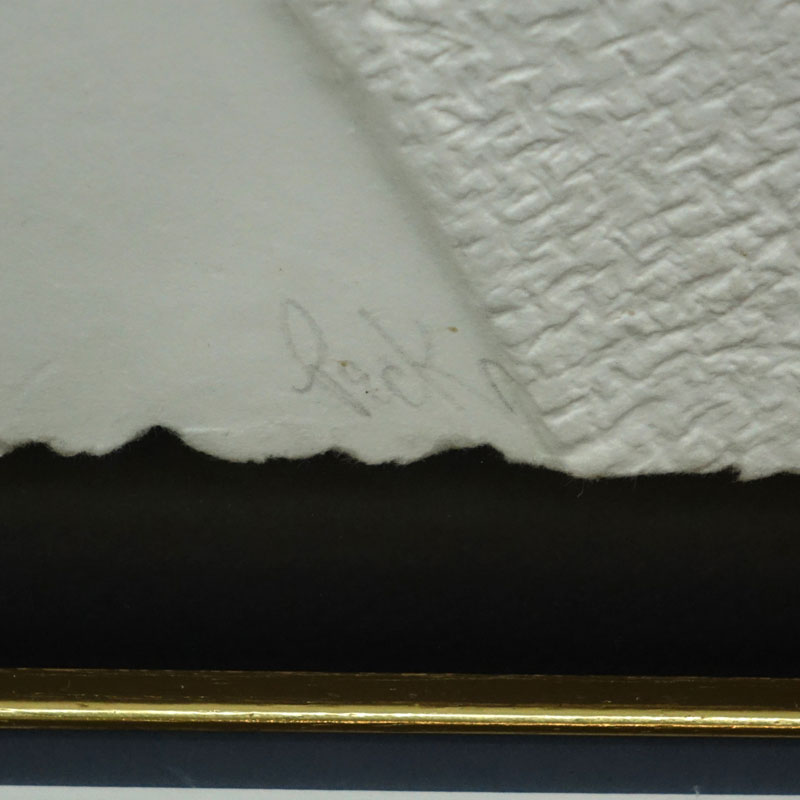 Two (2) Large Framed Art Deco Artworks, Women Posing, Pencil Signed Telk.