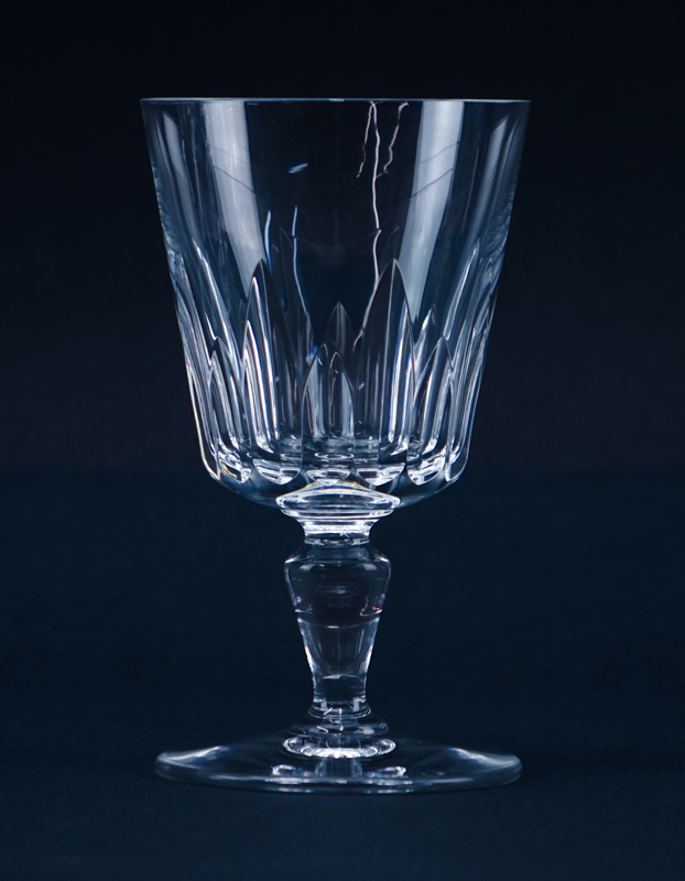 Twelve (12) Baccarat "Biarritz" Crystal Water Goblets. 