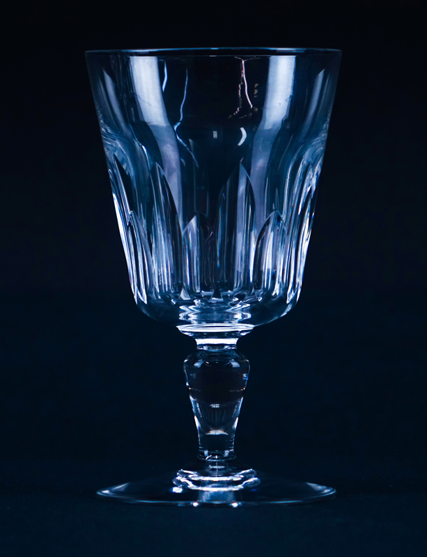 Twelve (12) Baccarat "Biarritz" Crystal Wine Glasses. 