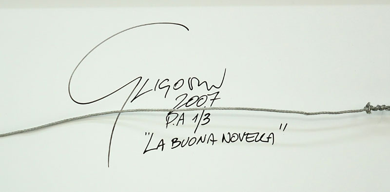 Robert Gligorov, Macedonian (b. 1960) C-print on aluminum "La Buona Novella 2007". 