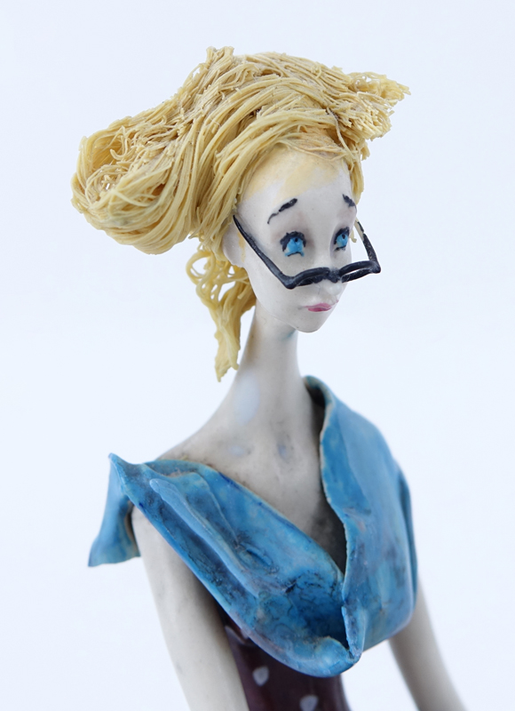 A. Colombo La Scricciolo Ceramic Figurine "Painter". 