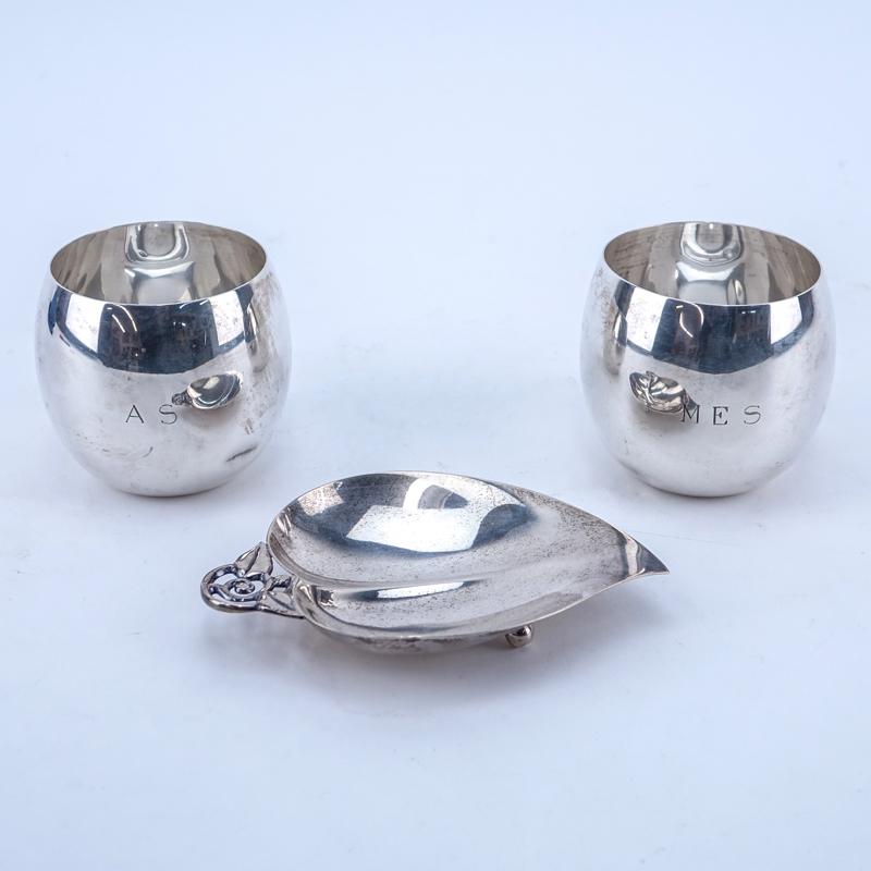 Three (3) Pieces Tiffany & Co Sterling Silver Table Top Items.