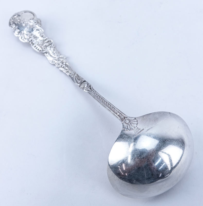 Gorham Versailles Sterling Silver Ladle With Gilt Bowl. Monogrammed. Signed.