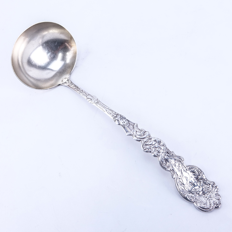 Gorham Versailles Sterling Silver Ladle With Gilt Bowl. Monogrammed. Signed.