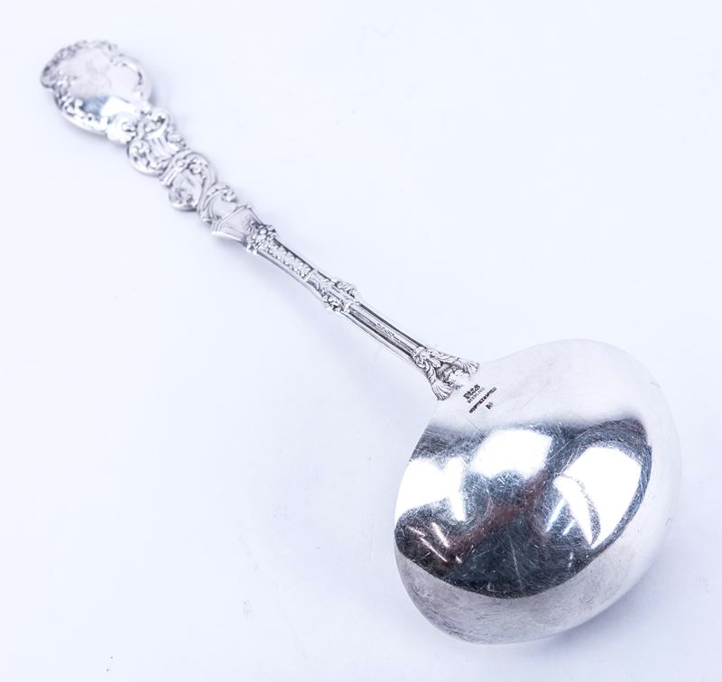 Gorham Versailles Sterling Silver Ladle With Gilt Bowl. Monogrammed. Signed.