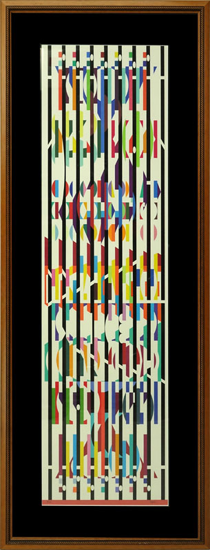 Yaacov Agam, Israeli/French (born 1928) Artist Proof Color Serigraph, Abstract Composition, Signed and Inscribed 'E.