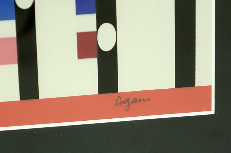 Yaacov Agam, Israeli/French (born 1928) Artist Proof Color Serigraph, Abstract Composition, Signed and Inscribed 'E.