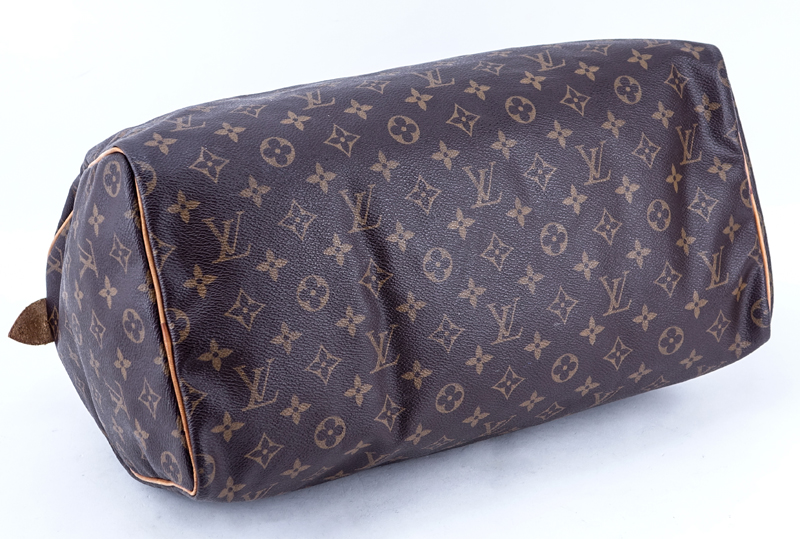 Louis Vuitton Brown Monogram Coated Canvas Speedy 40 Tote.