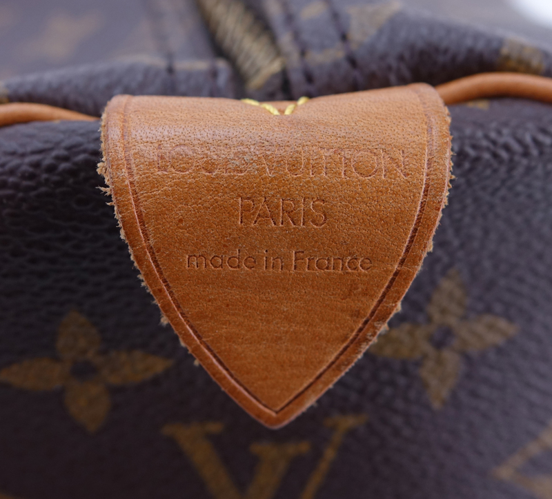 Louis Vuitton Brown Monogram Coated Canvas Keepall Travel Bag 50.