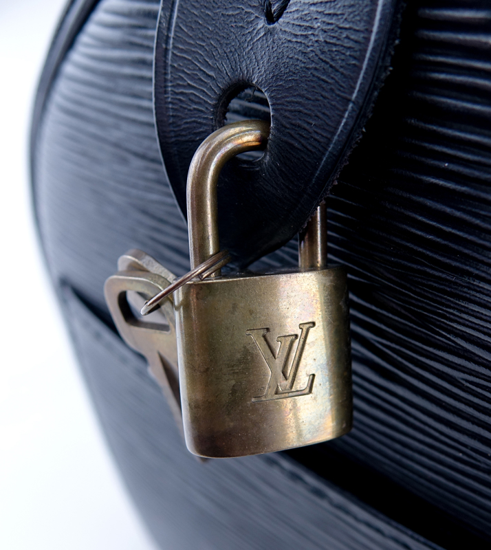 Louis Vuitton Black Epi Leather Speedy 25 Handbag.