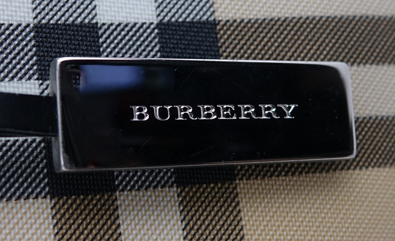 Burberry Nova Check Coated Canvas Small Handbag.