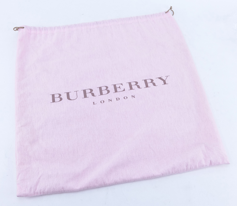 Burberry Pink/Beige Nova Check Coated Canvas Tote.