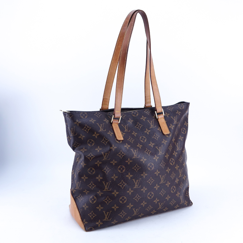 Louis Vuitton Brown Monogram Coated Canvas Cabas Mezzo Tote.