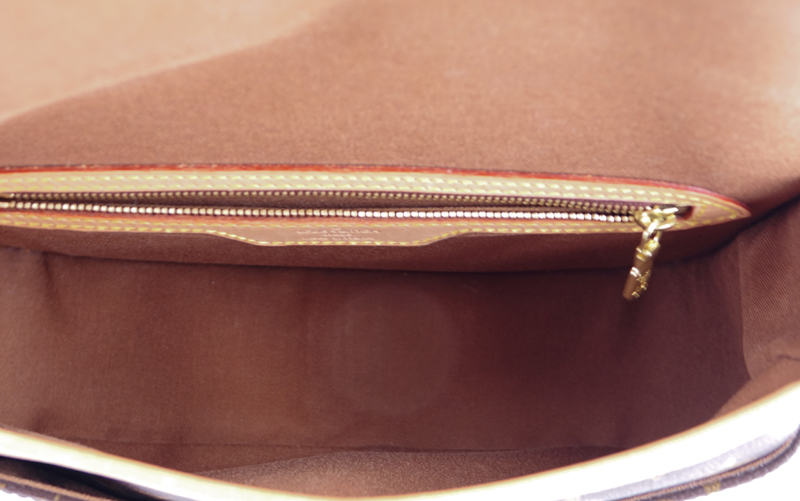 Louis Vuitton Brown Monogram Coated Canvas Sologne Shoulder Bag.