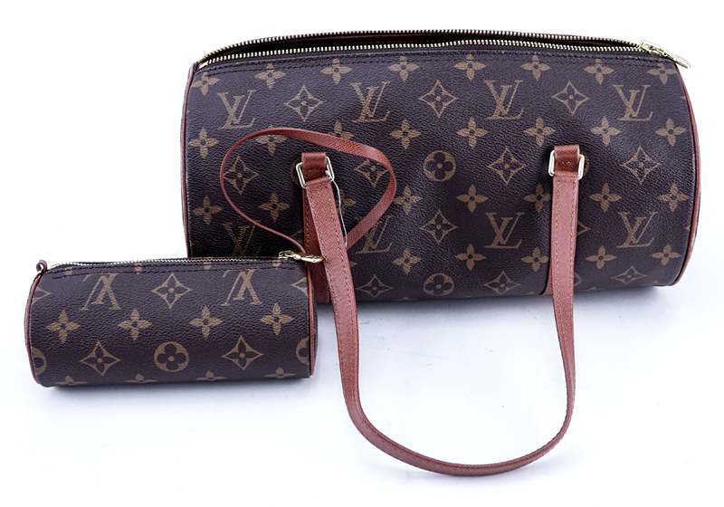 Louis Vuitton Brown Monogram Coated Canvas Papillon 30 Handbag.