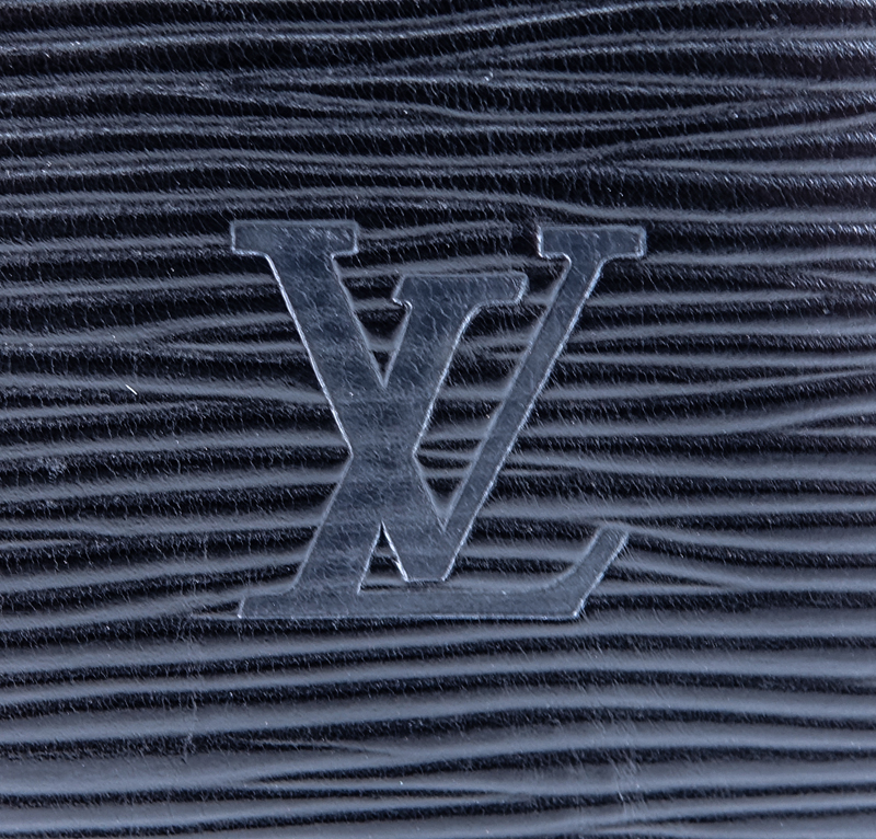 Louis Vuitton Black Epi Leather Speedy 30 Bag.