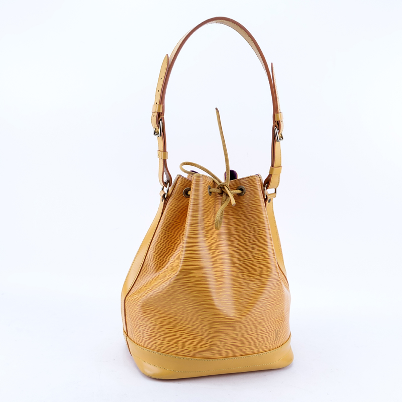 Louis Vuitton Yellow Epi Noe GM Bag.