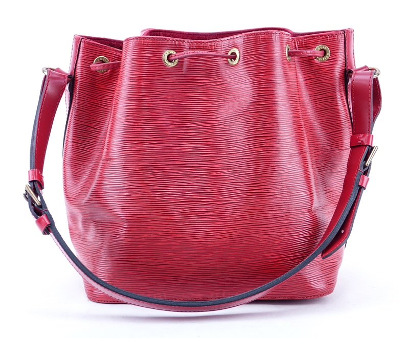 Louis Vuitton Red Epi Leather Noe PM Bag.