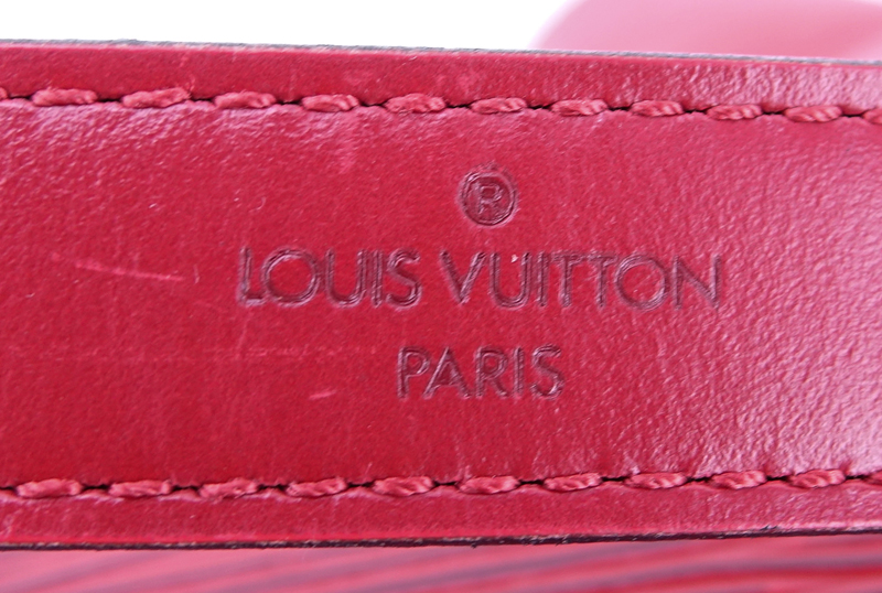 Louis Vuitton Red Epi Leather Noe PM Bag.