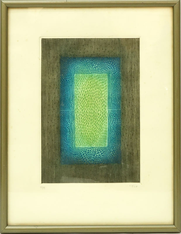 Arthur Luis Piza, Brazilian/French (1928 - 2017) Carborundum Etching "Tapis de Reve" Signed and Numbered 13/99 in Pencil.