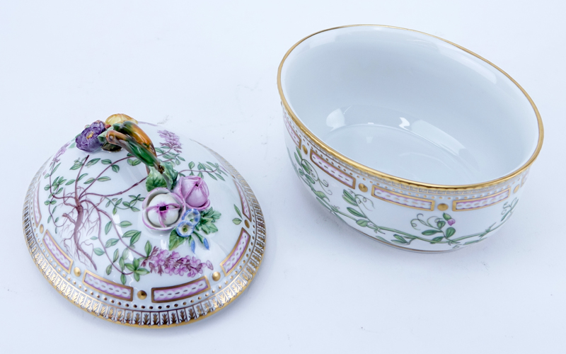 Royal Copenhagen Flora Danica Covered Bowl.