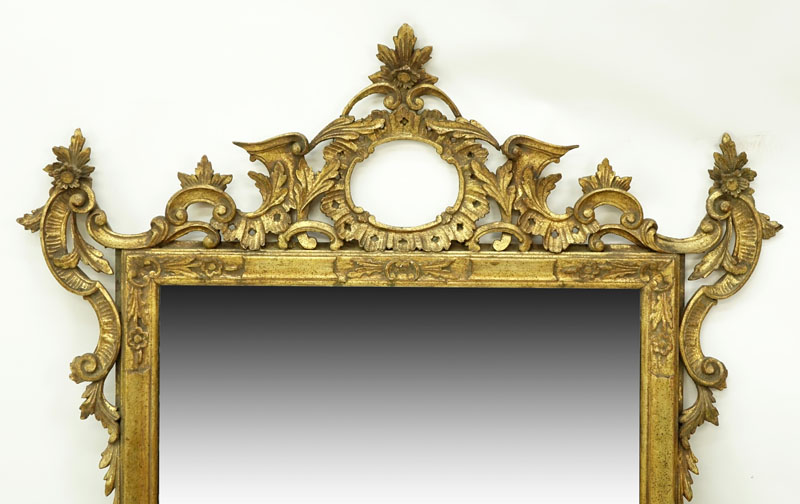 Antique Georgian Style Giltwood Mirror.