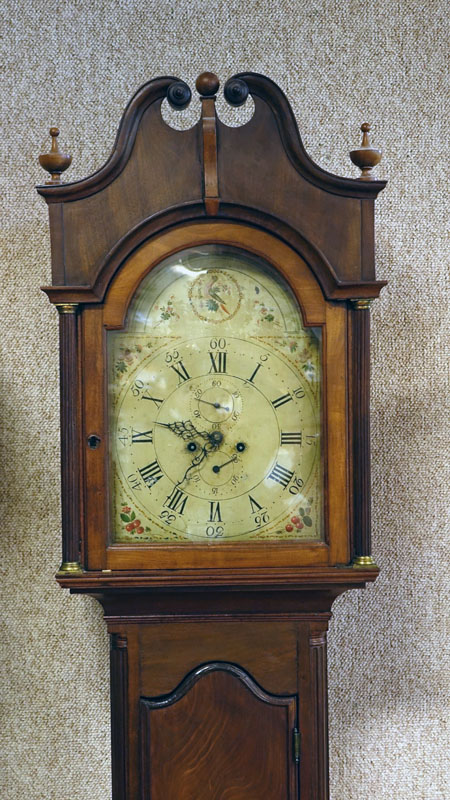 Antique Sheraton Mahogany Tall Case Clock.