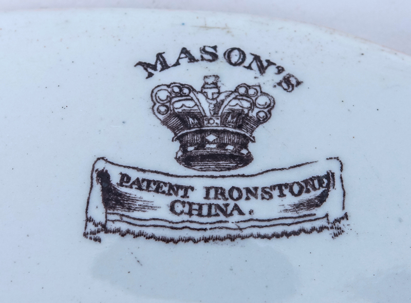 Two (2) Antique Mason Ironstone Meat Plates/ Platters.