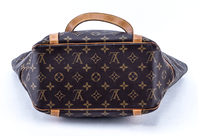 Louis Vuitton Brown Monogram Coated Canvas Sac Shopping PM Tote.