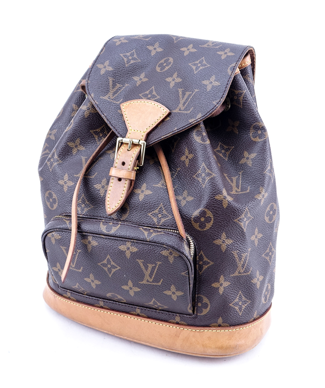 Louis Vuitton Brown Monogram Coated Canvas Montsouris MM Backpack.