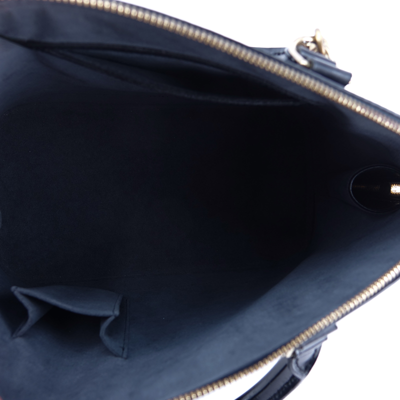 Louis Vuitton Black Epi Leather Alma PM Handbag.