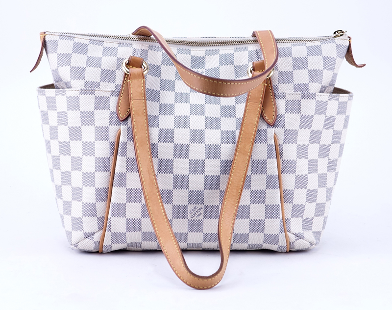 Louis Vuitton Damier Azur Ivory Coated Canvas Totally PM Tote.