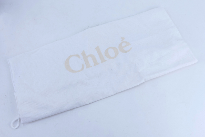 Chloe Grained Brique Leather Marcie Hobo Crossbody Bag.