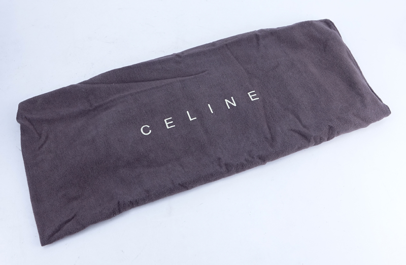 Celine Studded Black Grained Leather Boogie Handbag.