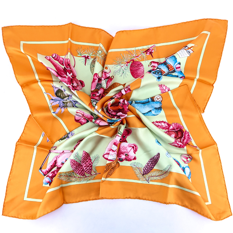 Hermes Silk Scarf "Confidents des Coeurs".