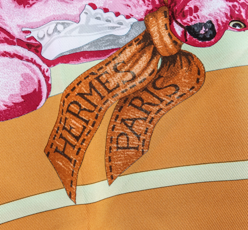 Hermes Silk Scarf "Confidents des Coeurs".