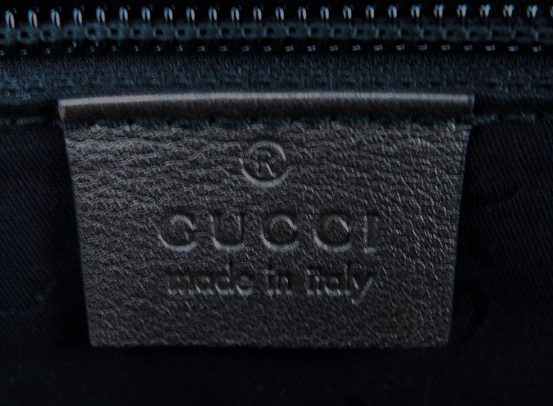 Gucci Metallic Bronze Patent Guccissima Canvas GM Tote. Silver tone hardware.