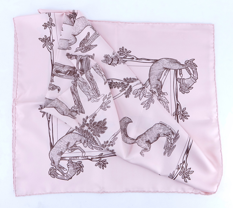 Hermes Silk Scarf "Animal Print".