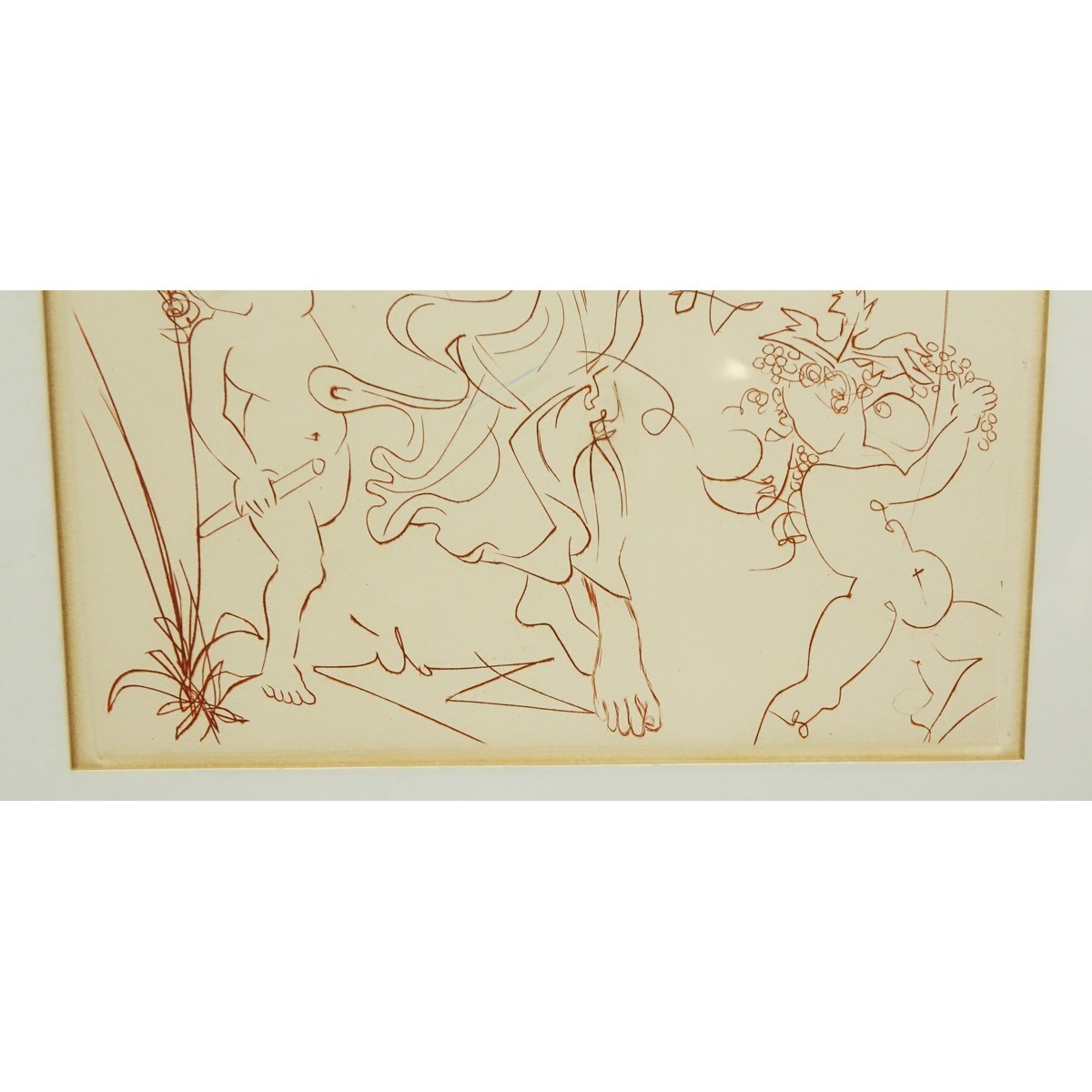 Salvador Dali, Spanish  (1904 - 1989) Original Color Engraving "Autumn" Signed in the Plate. Toning to paper overall good condition.