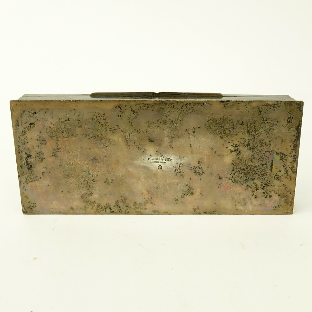 Vintage Thai Sterling Silver Hinged Box. Stamped to base, presentation inscription to front.