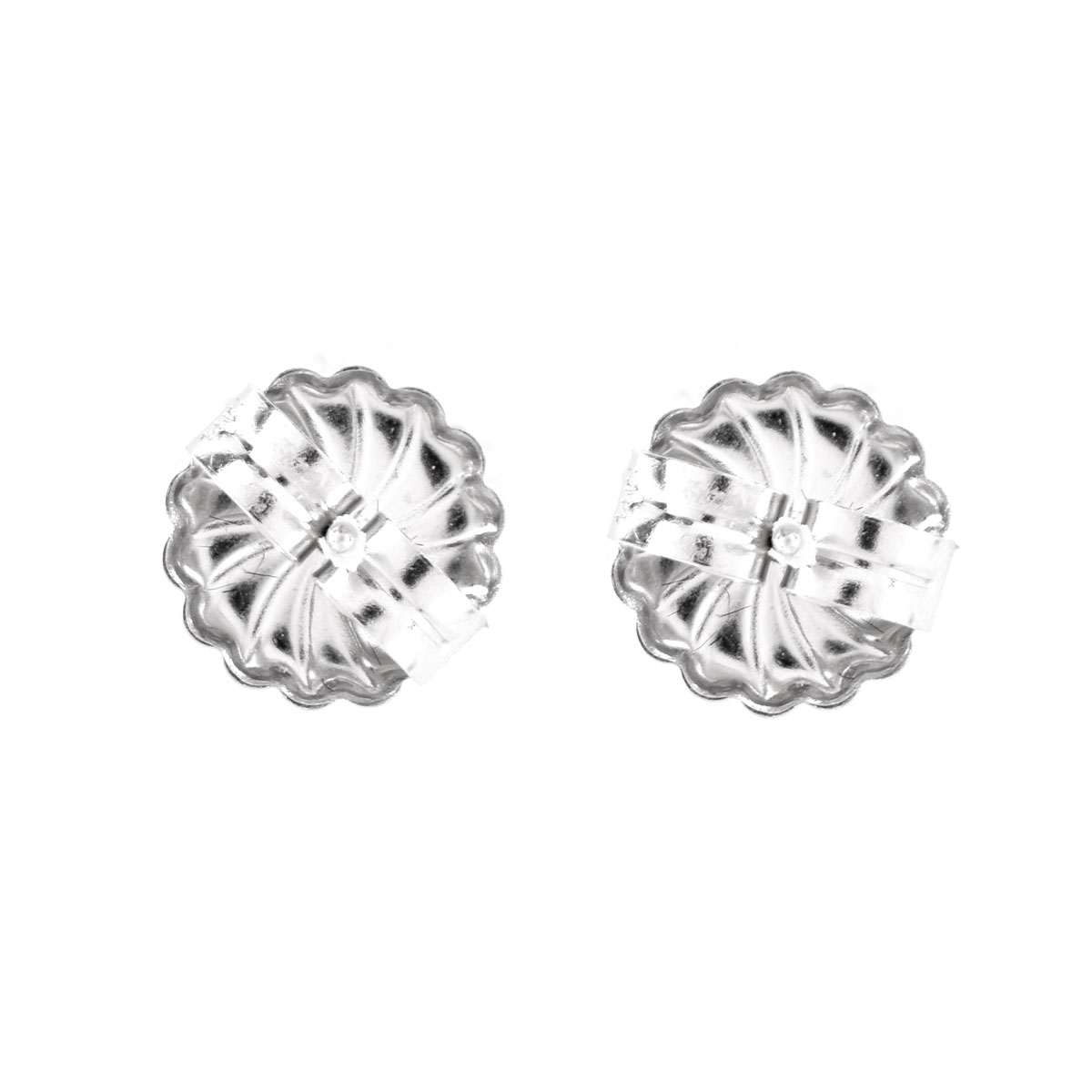 Approx. 3.52 Carat TW Round Brilliant Cut Diamond and 14 Karat White Gold Ear Stud.