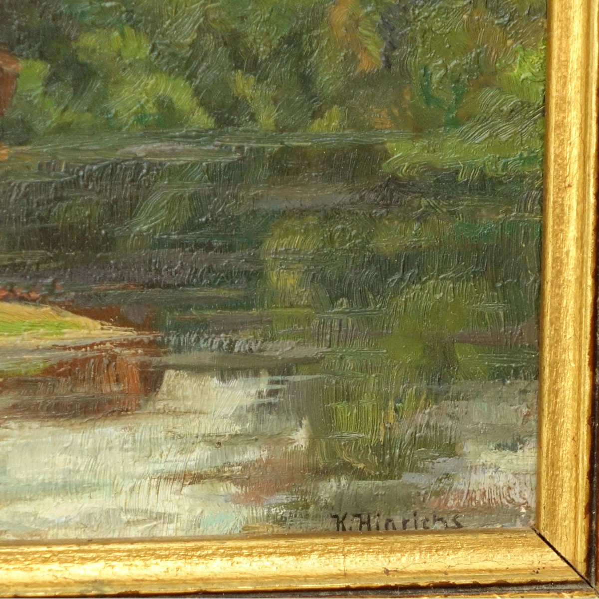 20th Century Oil on Board, Landscape Scene, Signed Lower Right. Good condition.