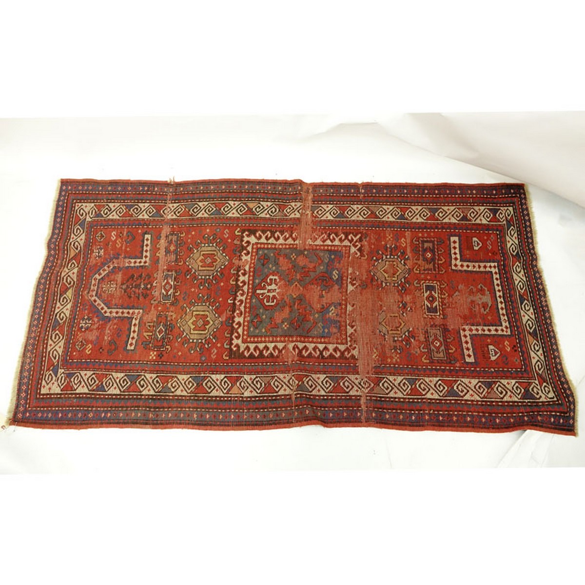 19th Century Caucasian Persian Rug. Unsigned.